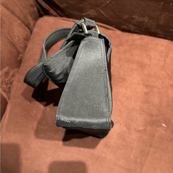 Women's Black Mini Rectangular Flap Shoulder Bag - Picture 8 of 12